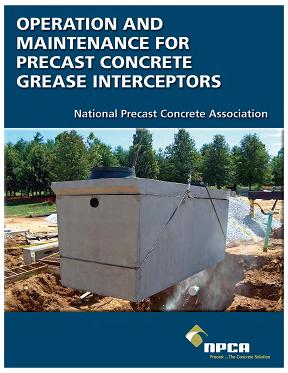 Operation and Maintenance for precast concrete grease interceptors document cover