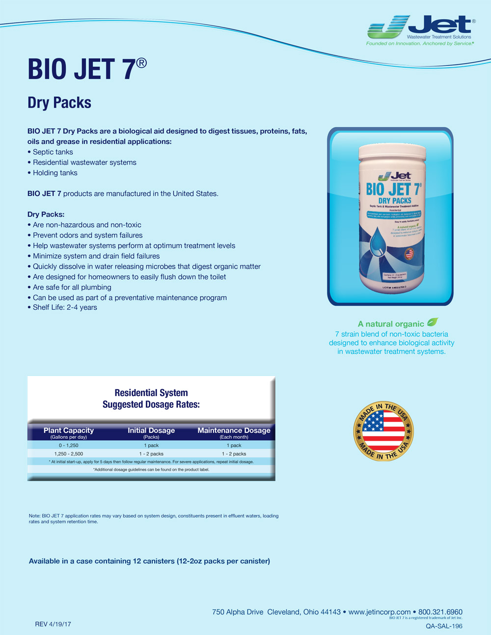 Bio Jet 7 Dry Packs document img